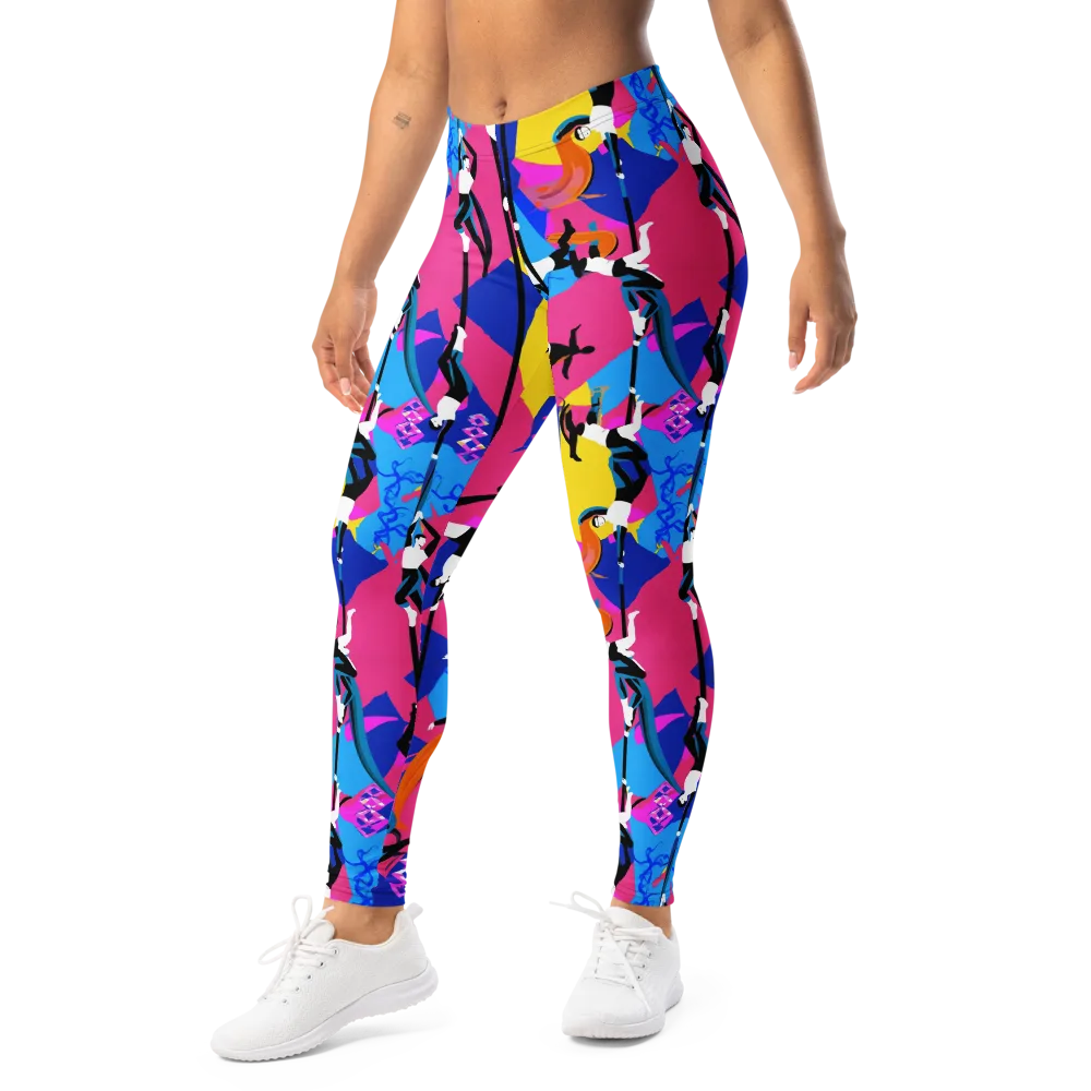 Neon Aerial on Leggings — Left Front