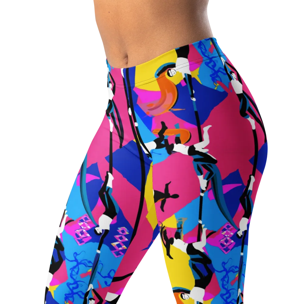 Neon Aerial on Leggings — Left Front