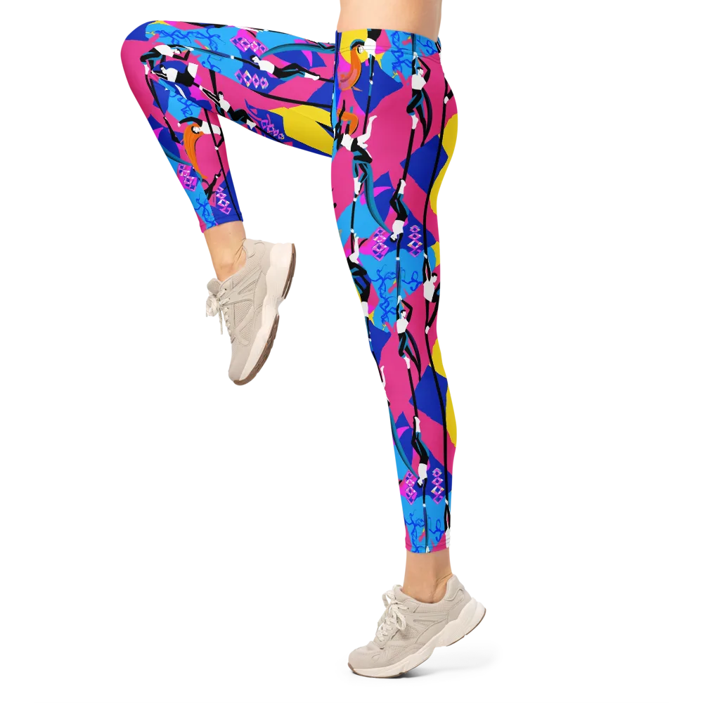 Neon Aerial on Leggings — Left