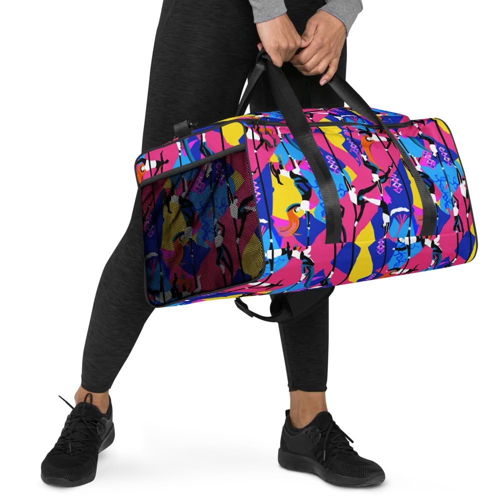 Neon Aerial on Duffle Bag — Right Front