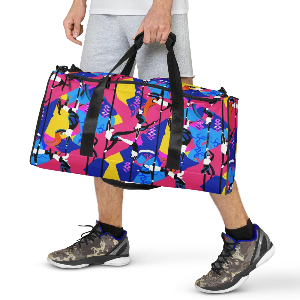 Neon Aerial on Duffle Bag — Front