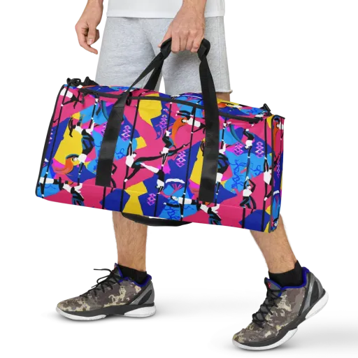 Neon Aerial on a Duffle Bag
