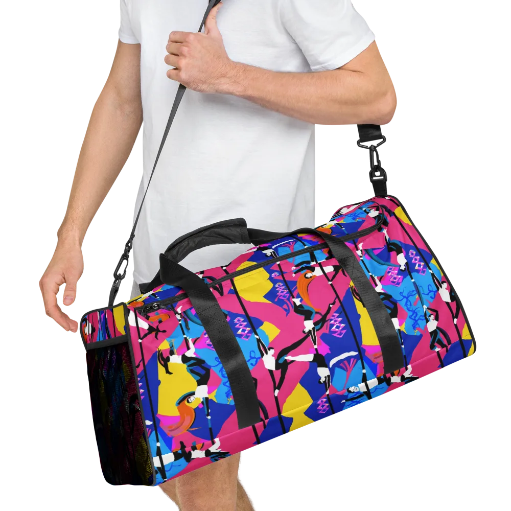 Neon Aerial on Duffle Bag — Right Front