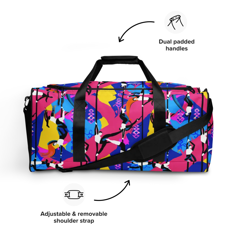Neon Aerial on Duffle Bag — Front