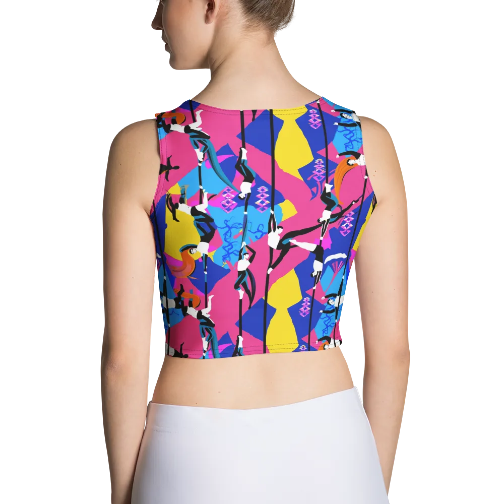Neon Aerial on Crop Top — Back