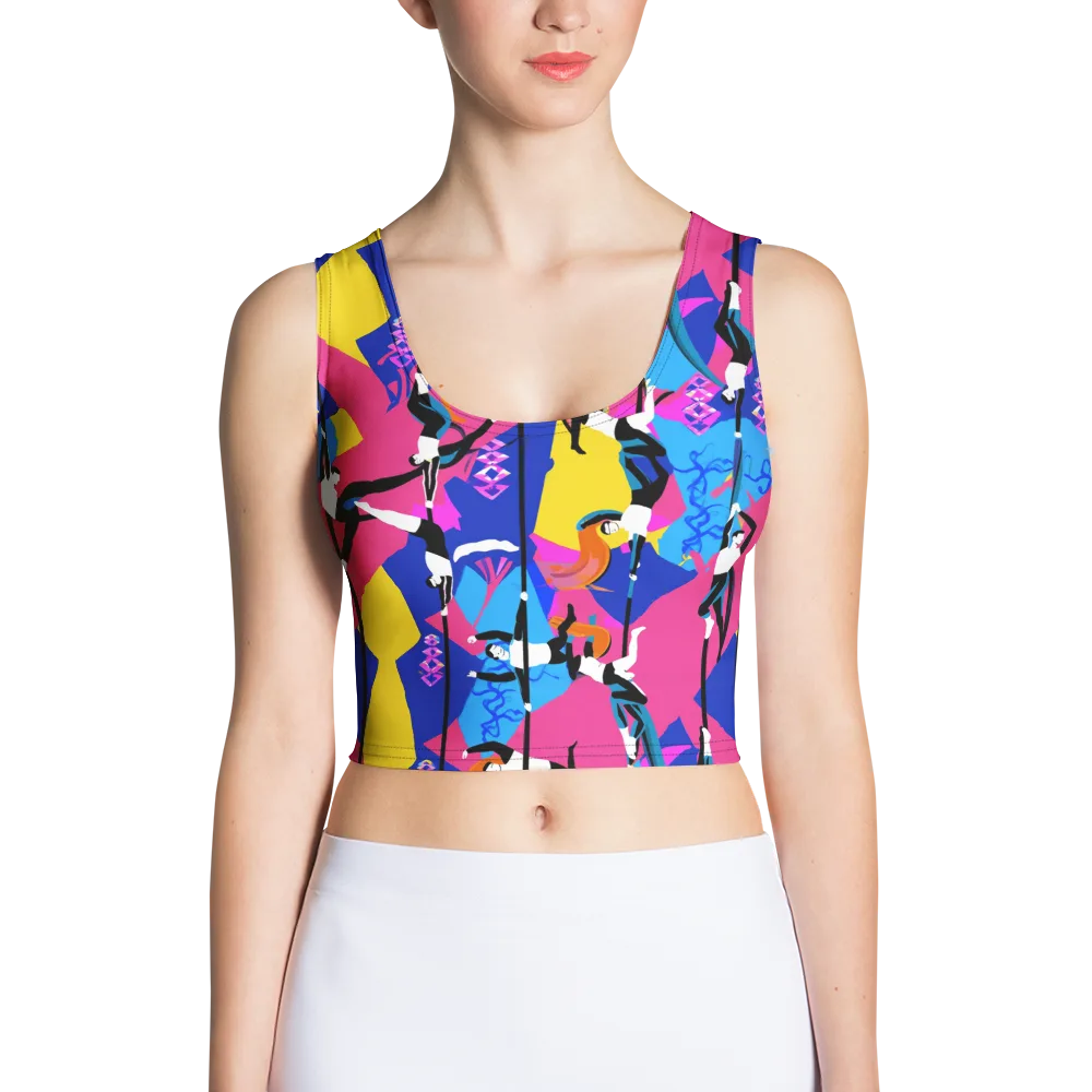 Neon Aerial on Crop Top — Front