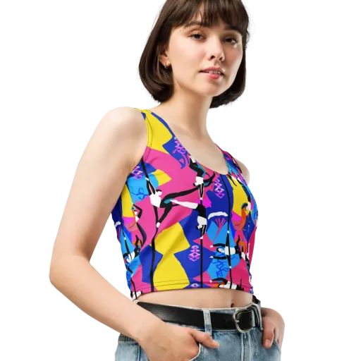 Neon Aerial on a Crop Top