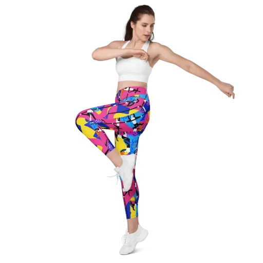 Neon Aerial on a Leggings with Pockets