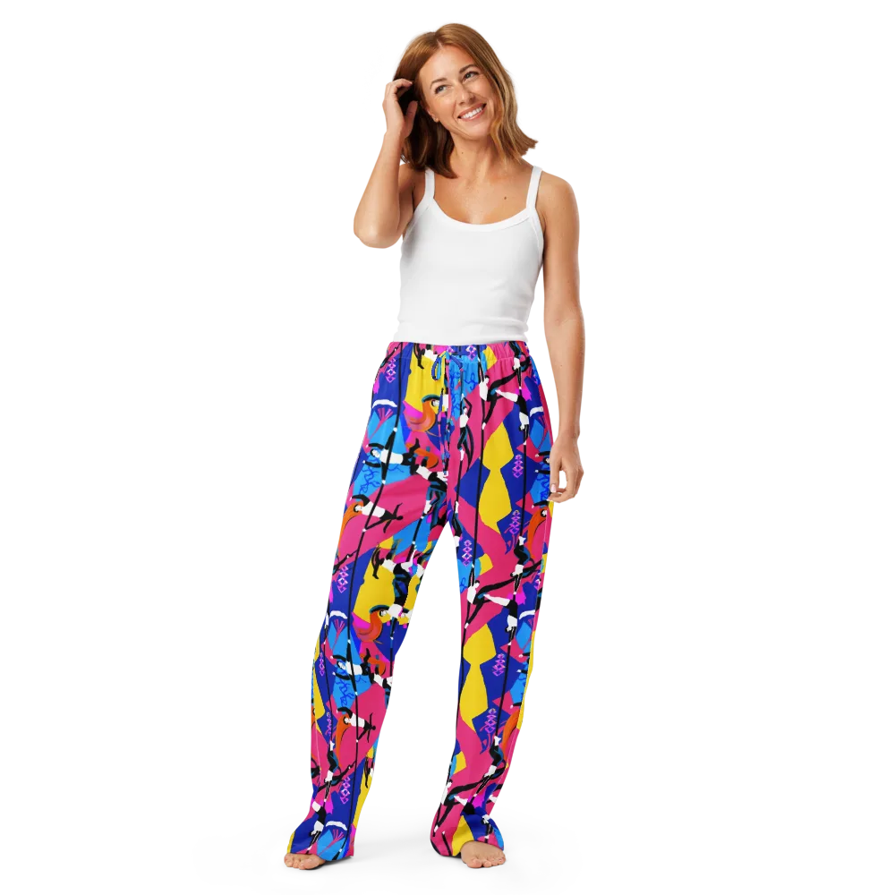 Neon Aerial on Women's Pajama Pants — Front
