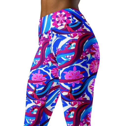 Sakura Voltage on a Yoga Leggings
