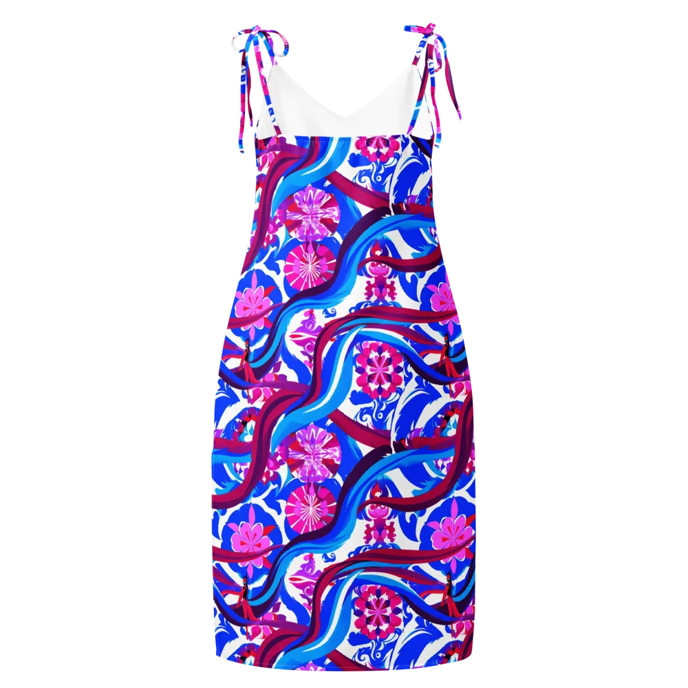 Sakura Voltage on Slip Dress — Back