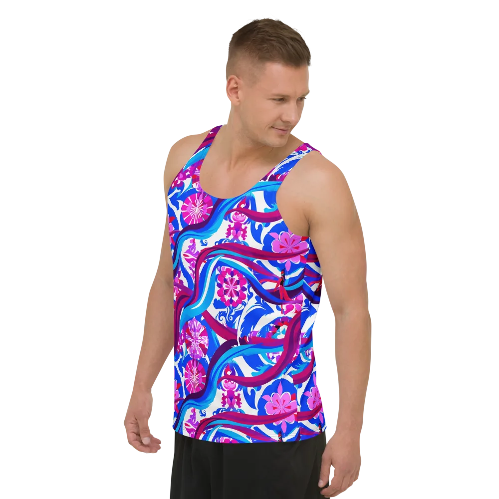 Sakura Voltage on Men's Tank Top — Left Front