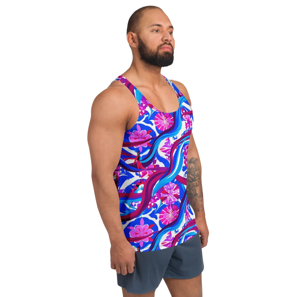 Sakura Voltage on Men's Tank Top — Right Front