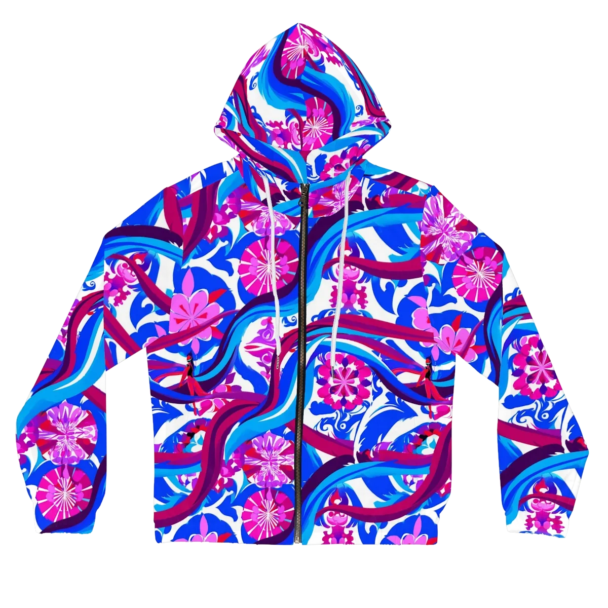 Sakura Voltage on Women's Full-Zip Hoodie — Front