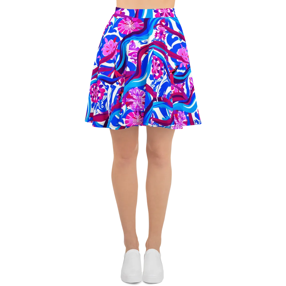 Sakura Voltage on Skater Skirt — Front