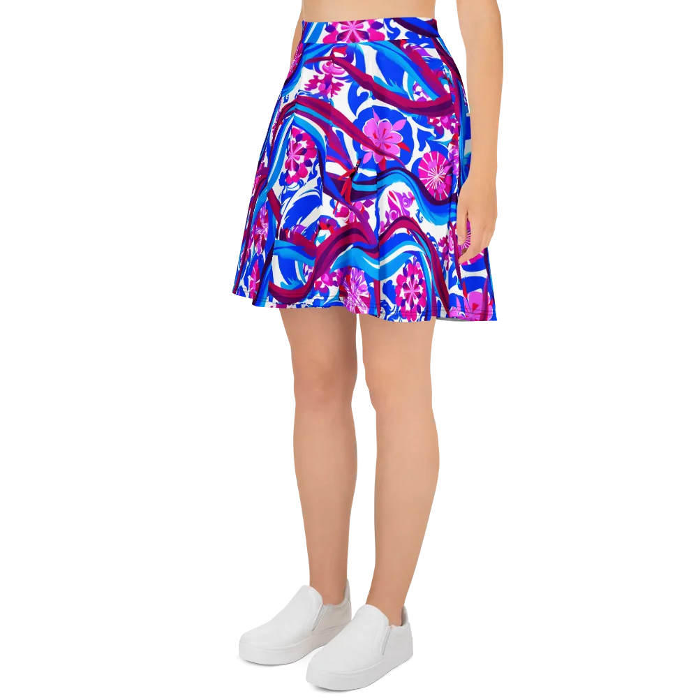 Sakura Voltage on Skater Skirt — Left