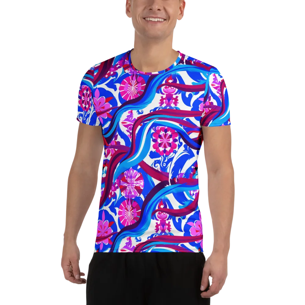 Sakura Voltage on Men's Athletic T-Shirt — Front