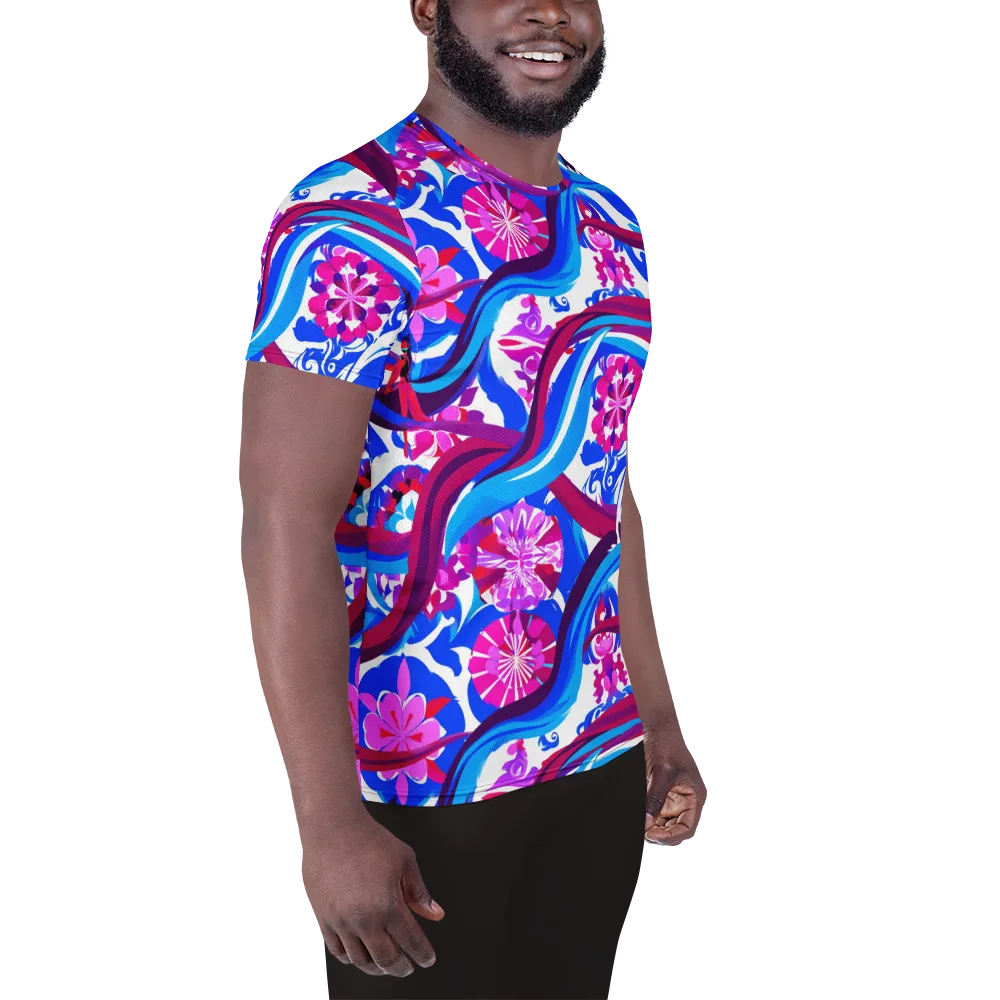 Sakura Voltage on Men's Athletic T-Shirt — Right