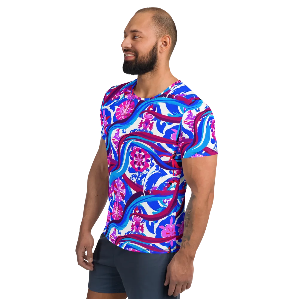 Sakura Voltage on Men's Athletic T-Shirt — Left