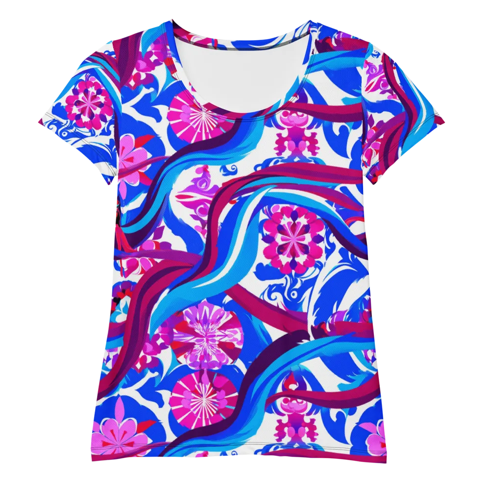 Sakura Voltage on Women's Athletic T-Shirt — Front