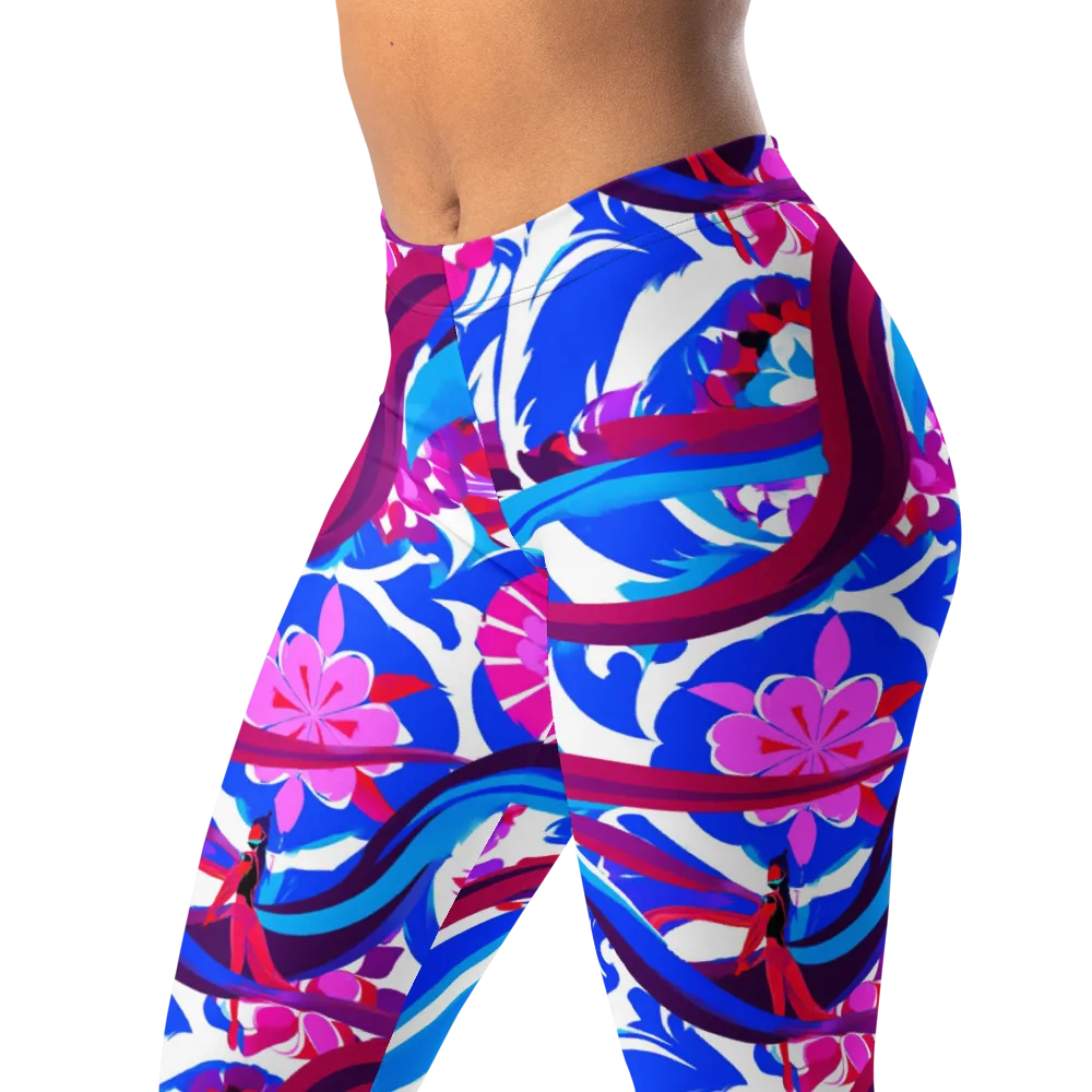 Sakura Voltage on Leggings — Left Front