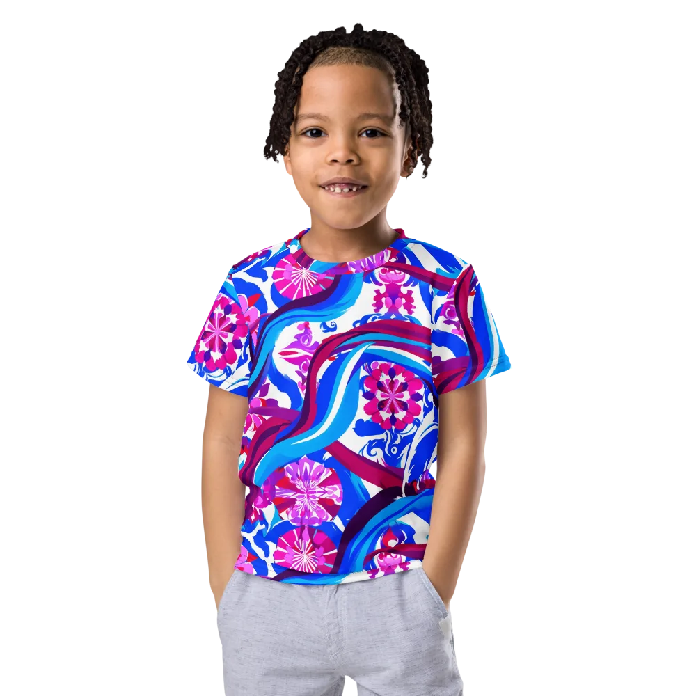 Sakura Voltage on Kids Crew Neck T-Shirt — Front