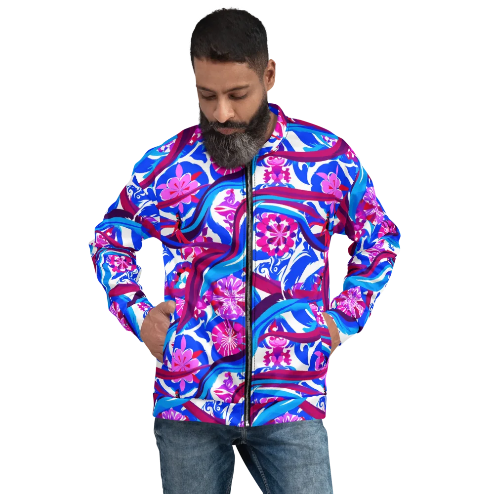 Sakura Voltage on Bomber Jacket — Front