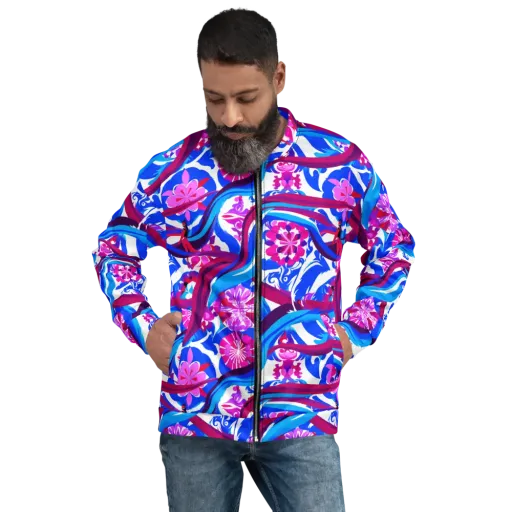Sakura Voltage on a Bomber Jacket
