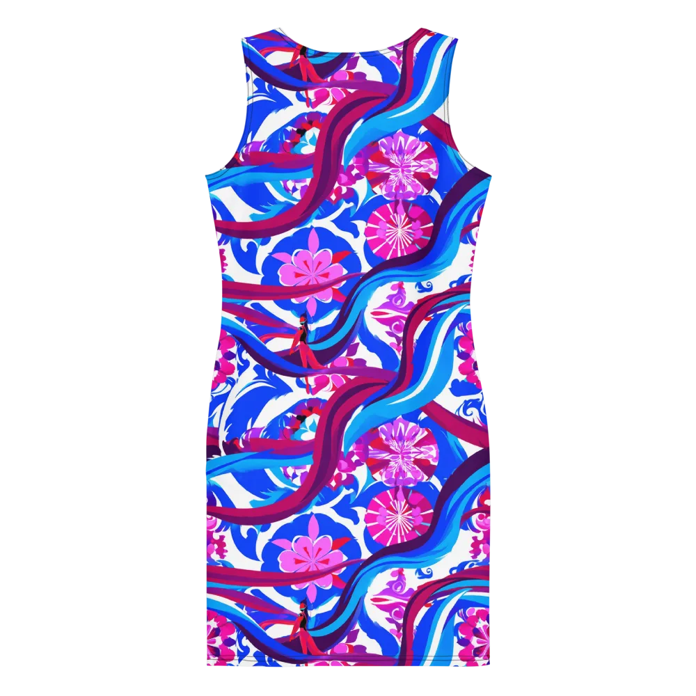 Sakura Voltage on Bodycon Dress — Back