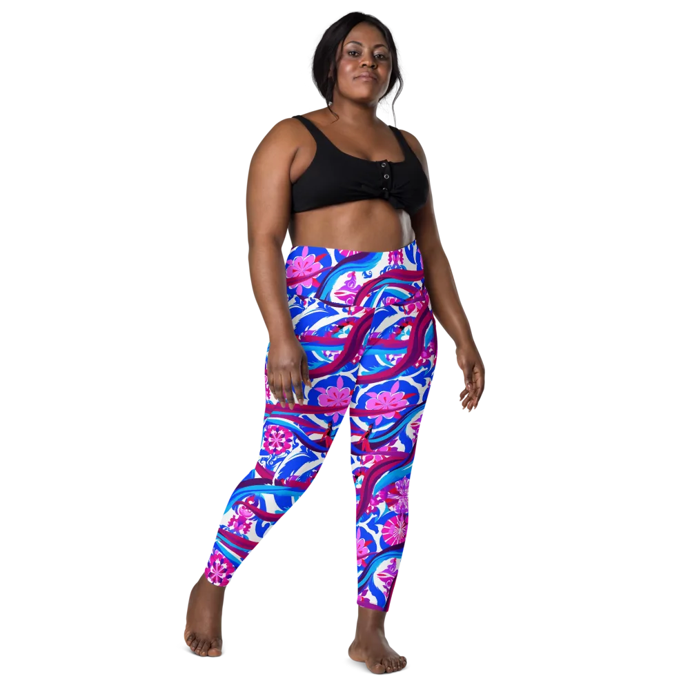 Sakura Voltage on Leggings with Pockets — Front