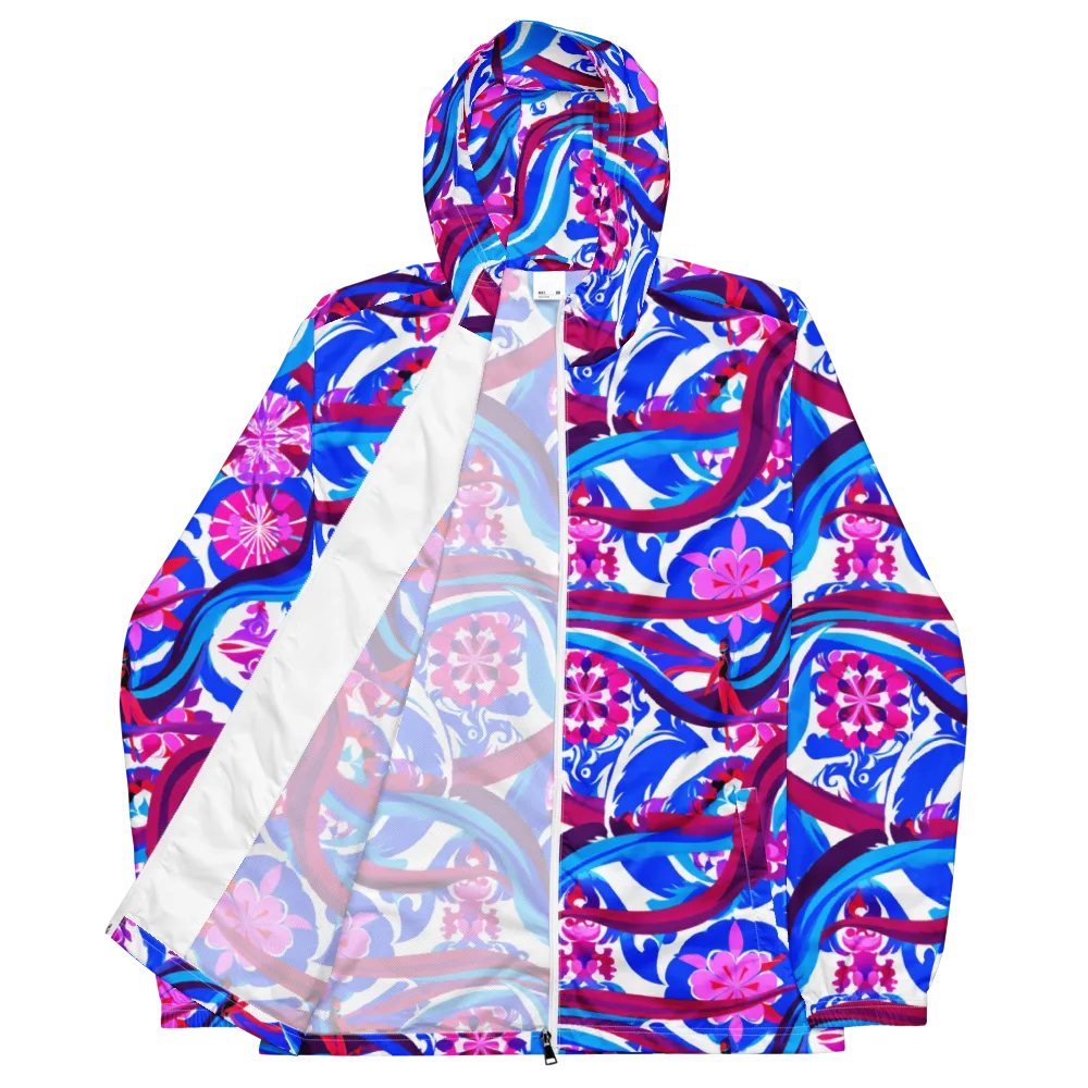 Sakura Voltage on Men's Windbreaker — Front