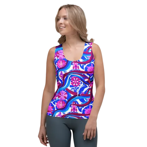 Sakura Voltage on a Women's Tank Top