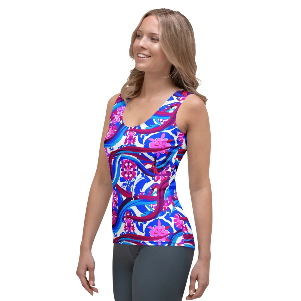 Sakura Voltage on Women's Tank Top — Left Front