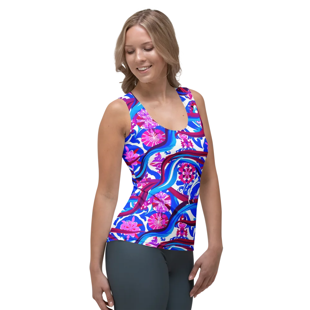 Sakura Voltage on Women's Tank Top — Right Front