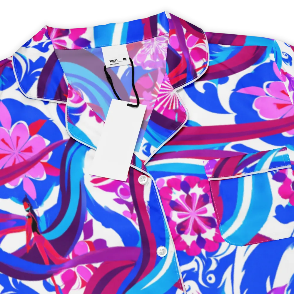 Sakura Voltage on Women's Short Sleeve Pajama Top — Product details