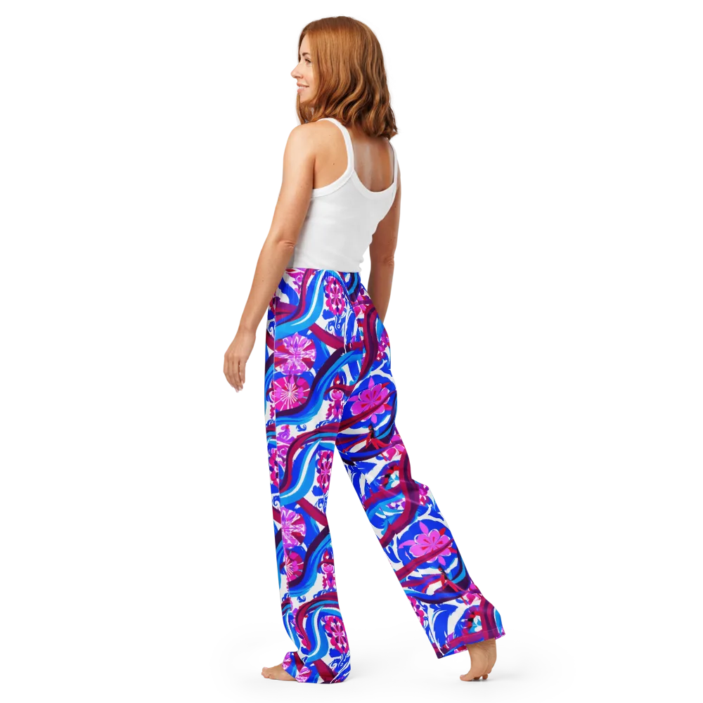 Sakura Voltage on Women's Pajama Pants — Back