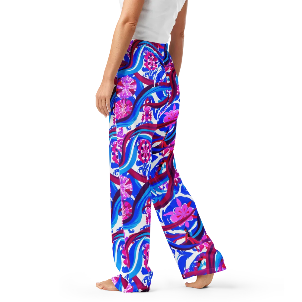 Sakura Voltage on Women's Pajama Pants — Left