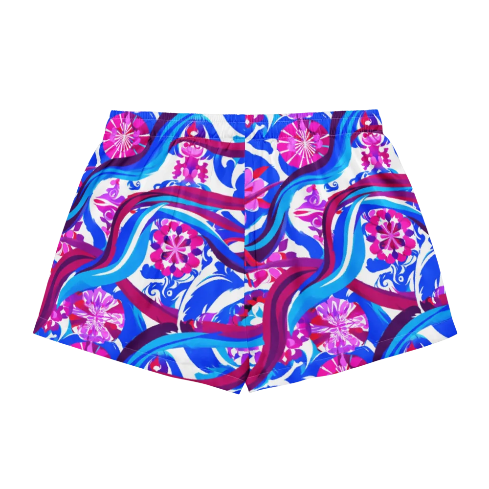Sakura Voltage on Women's Pajama Shorts — Back