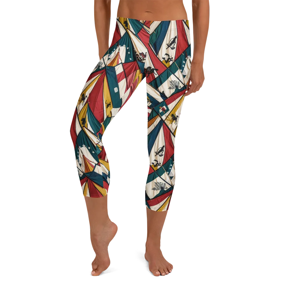 Carnival Standard on Capri Leggings — Front