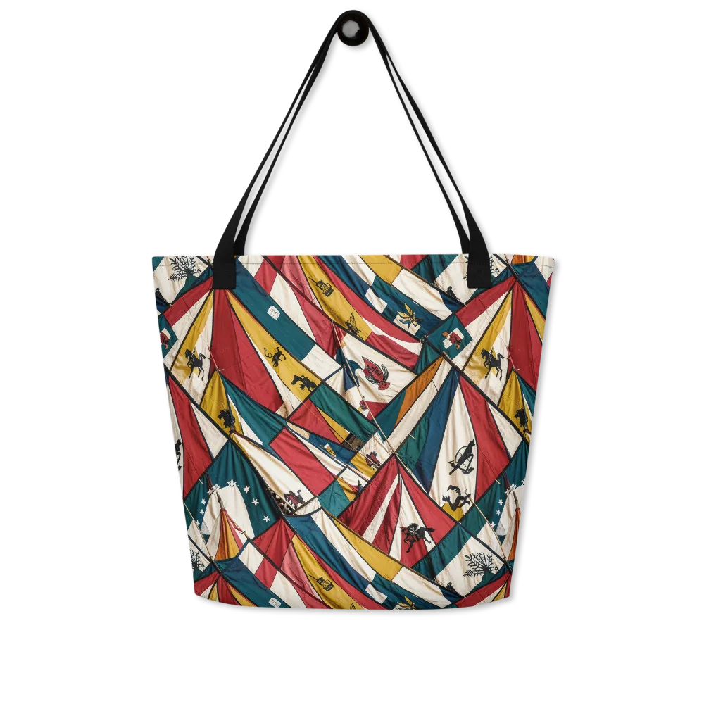 Carnival Standard on Large Tote Bag W/ Pocket — Front