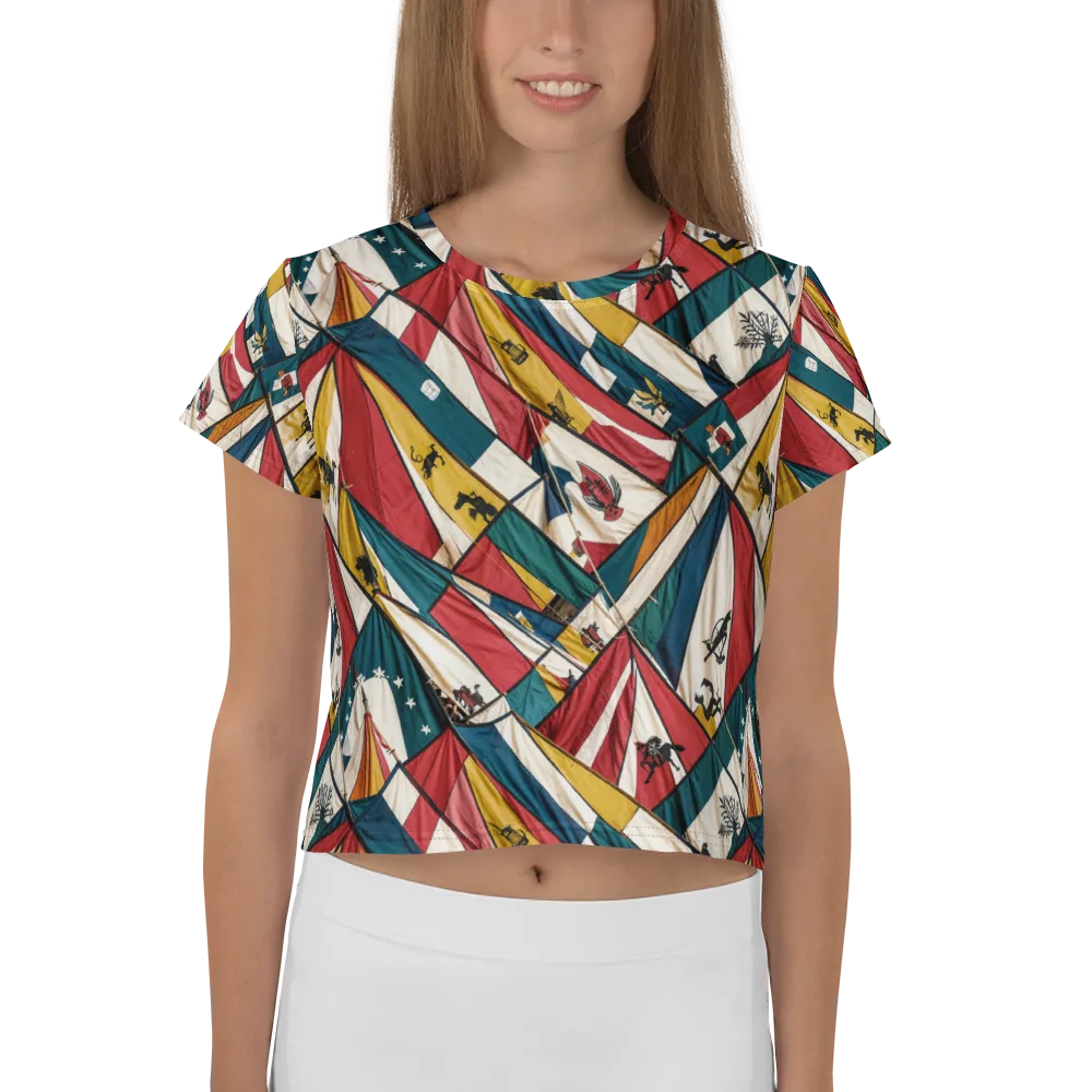 Carnival Standard on Crop Tee — Front
