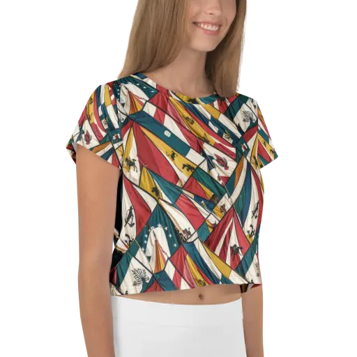 Carnival Standard on a Crop Tee