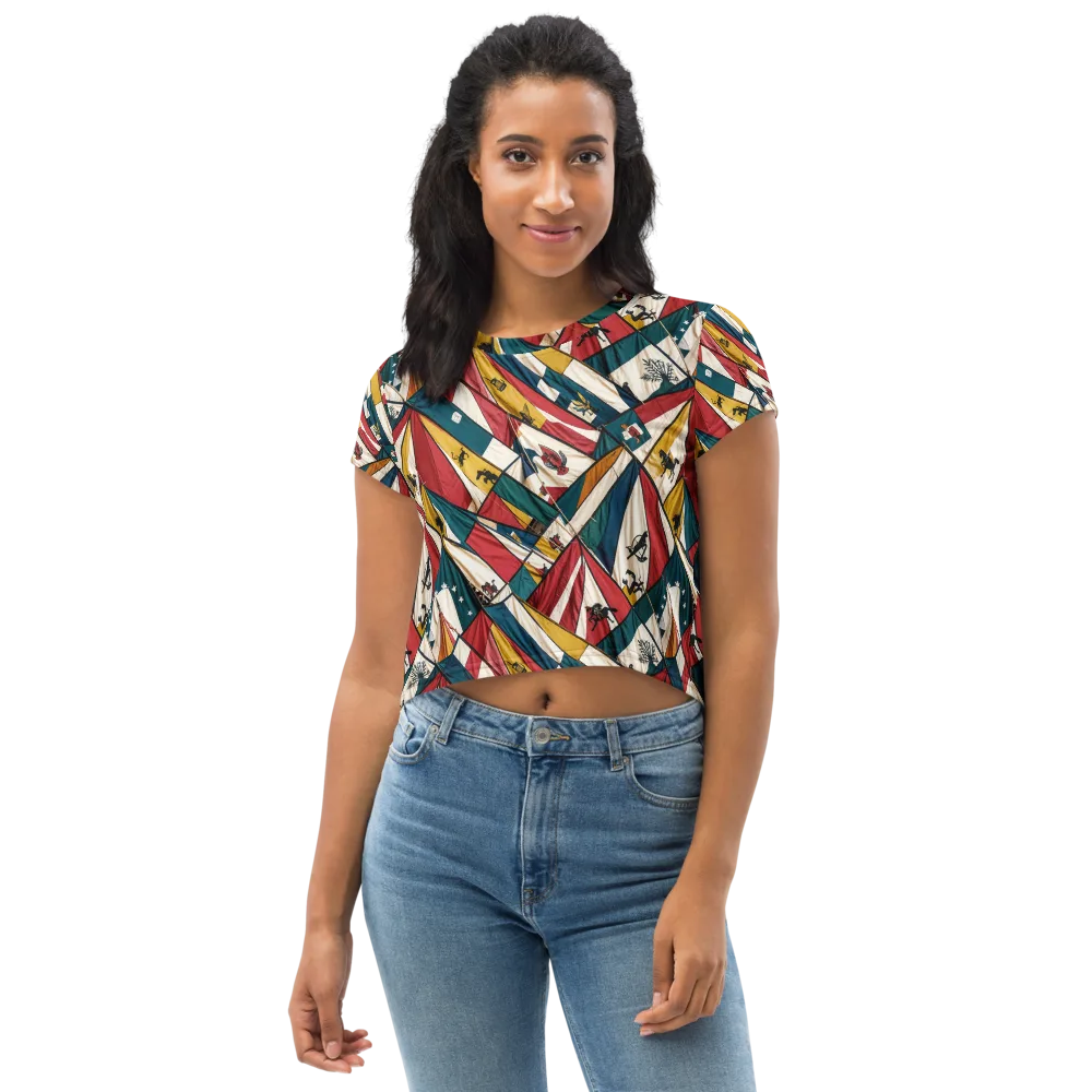 Carnival Standard on Crop Tee — Front