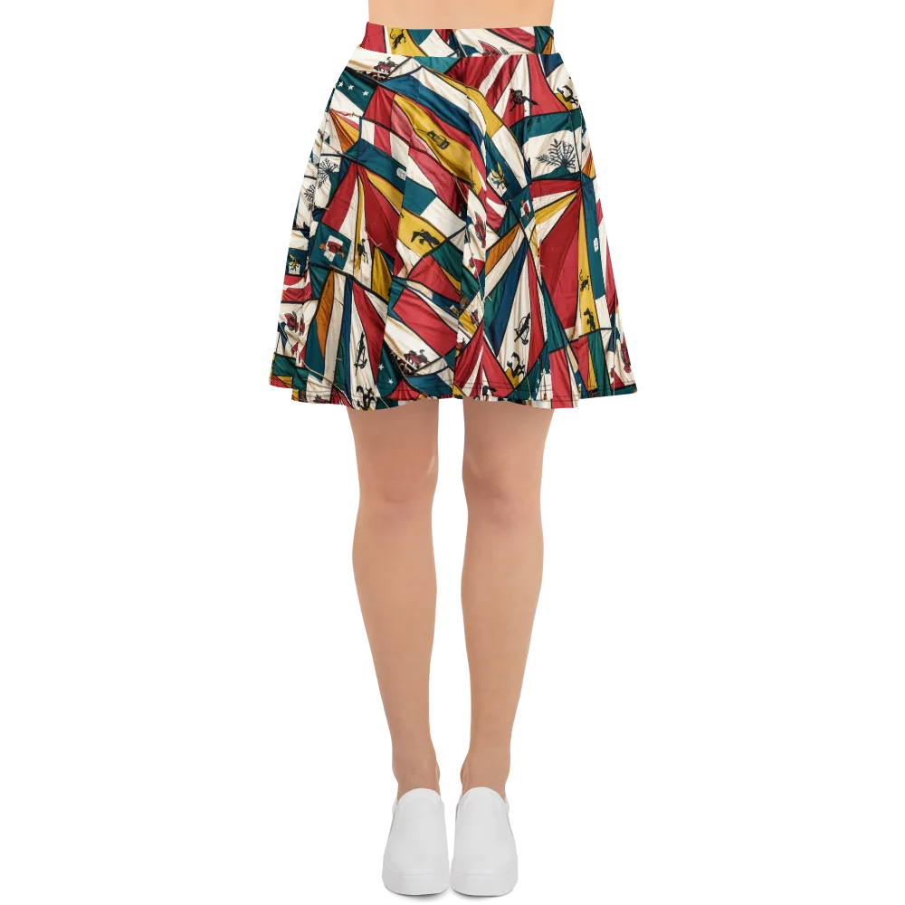 Carnival Standard on Skater Skirt — Front