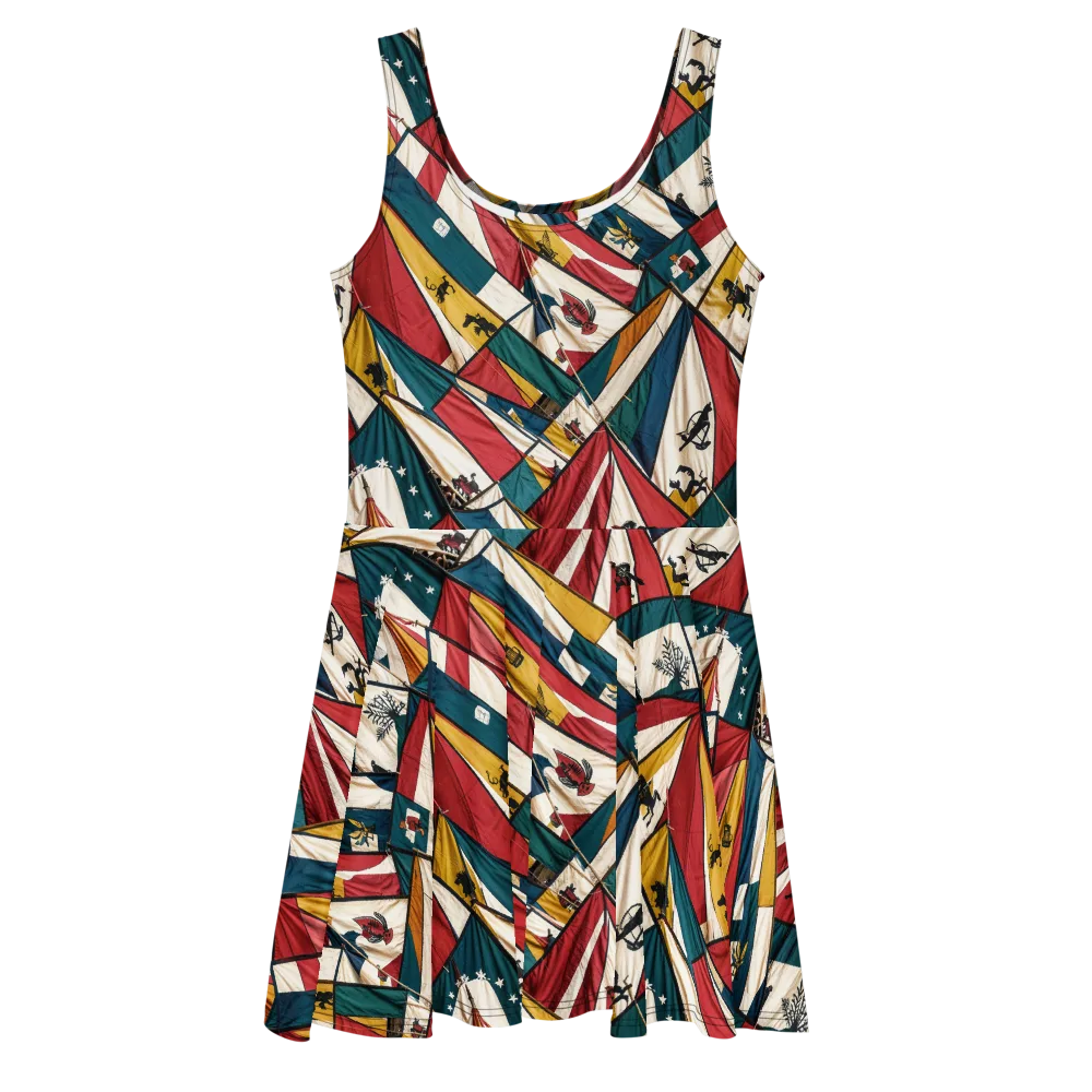 Carnival Standard on Skater Dress — Front