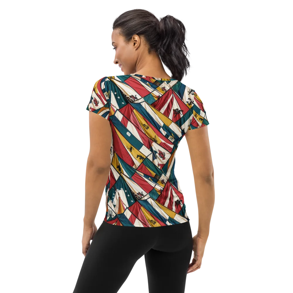 Carnival Standard on Women's Athletic T-Shirt — Back