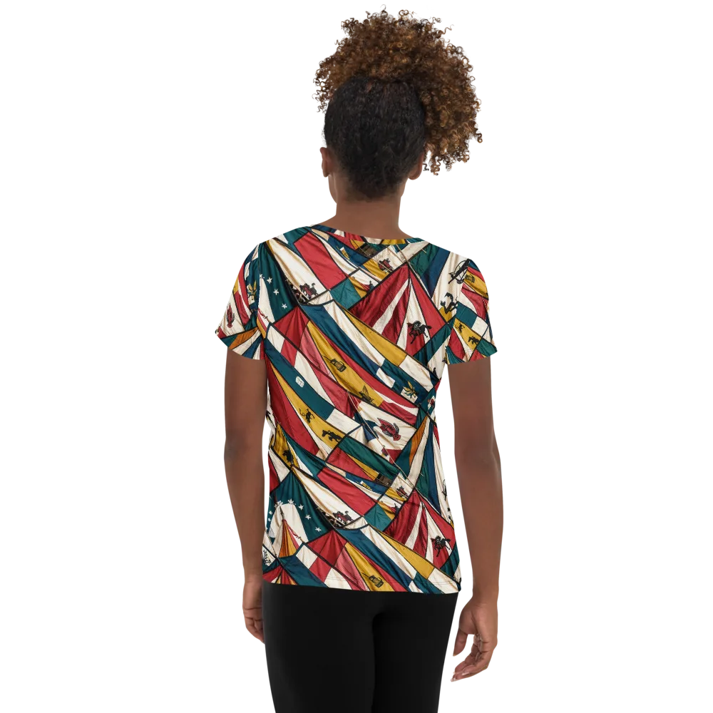 Carnival Standard on Women's Athletic T-Shirt — Back