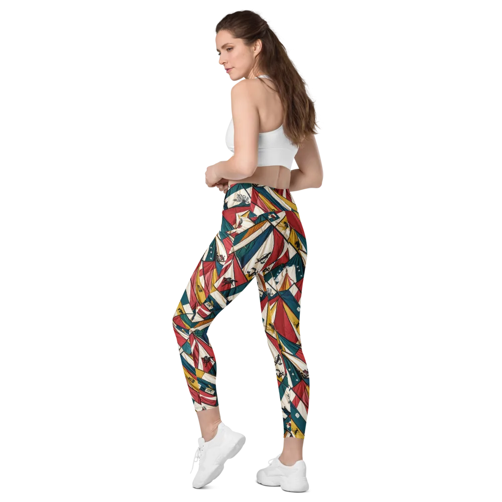 Carnival Standard on Leggings with Pockets — Left Back