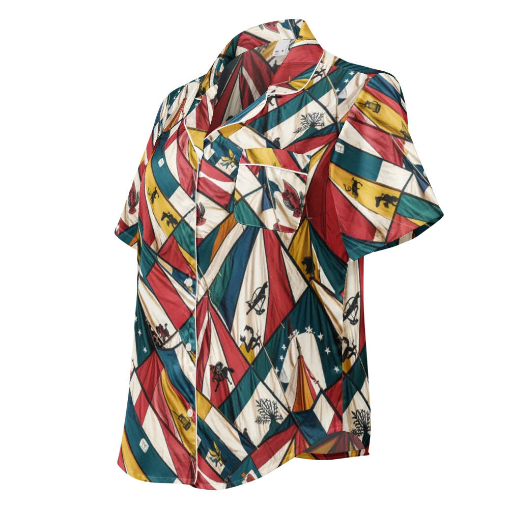 Carnival Standard on Women's Short Sleeve Pajama Top — Left Front