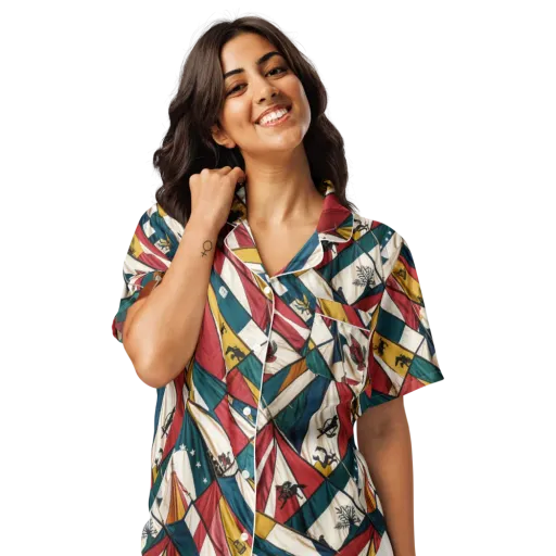 Carnival Standard on a Women's Short Sleeve Pajama Top